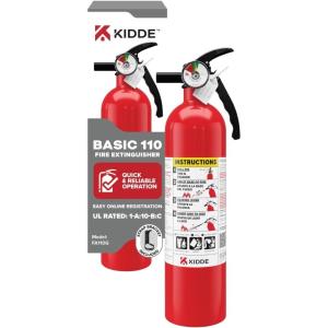 imageKidde FA110G Multi Purpose Fire Extinguisher for Home Office Dorm Residential 1A10BC1 Pack