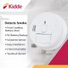 imageKidde Smoke Detector Hardwired Smoke Alarm with Battery Backup FrontLoad Battery Door TestSilence ButtonPack of 2 White