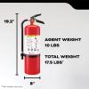 imageKidde CommercialGrade Fire Extinguisher for Office Parking Garages Rechargeable 3A40BC10 LBS