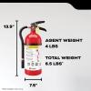 imageKidde CommercialGrade Fire Extinguisher for Office Parking Garages Rechargeable 3A40BC4 LBS