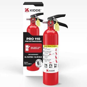 imageKidde CommercialGrade Fire Extinguisher for Office Parking Garages Rechargeable 3A40BC25 LBS