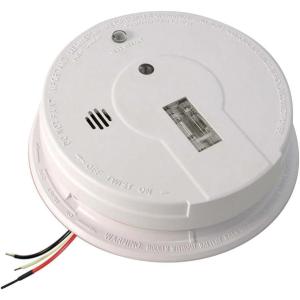 imageKidde Hardwired Smoke Detector with Safety Light 9Volt Battery Backup Ideal for Hallways 1 EachHardwired Smoke Detector
