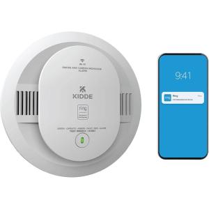 imageKidde Smart Smoke and Carbon Monoxide Detector Ring App Enabled for RealTime Notifications WireFree Interconnectivity AA Battery PoweredAA Battery Powered