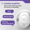 imageKidde Smoke and Carbon Monoxide Detector AA BatteryPowered WireFree Interconnect Voice Alerts LED Status Light 85 dB Alarm 5inches 30CUDRVRF
