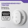imageKidde Smoke and Carbon Monoxide Detector AA BatteryPowered WireFree Interconnect Voice Alerts LED Status Light 85 dB Alarm 5inches 30CUDRVRF