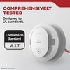 image:imageKidde Smoke Detector AA BatteryPowered WireFree Interconnect Voice Alerts LED Status Light 85 dB Alarm 5inches 20SDRVRFHardwired with AA Battery Backup