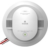 image:imageKidde Smoke Detector AA BatteryPowered WireFree Interconnect Voice Alerts LED Status Light 85 dB Alarm 5inches 20SDRVRFHardwired with AA Battery Backup
