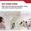 image:imageKidde Smoke Detector AA BatteryPowered WireFree Interconnect Voice Alerts LED Status Light 85 dB Alarm 5inches 20SDRVRFHardwired with AA Battery Backup